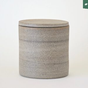 PARNON – stijlvolle, handgemaakte eco urn in naturel keramiek (600 ml)