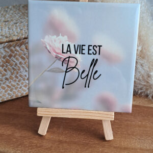 Tegel "la vie est belle"