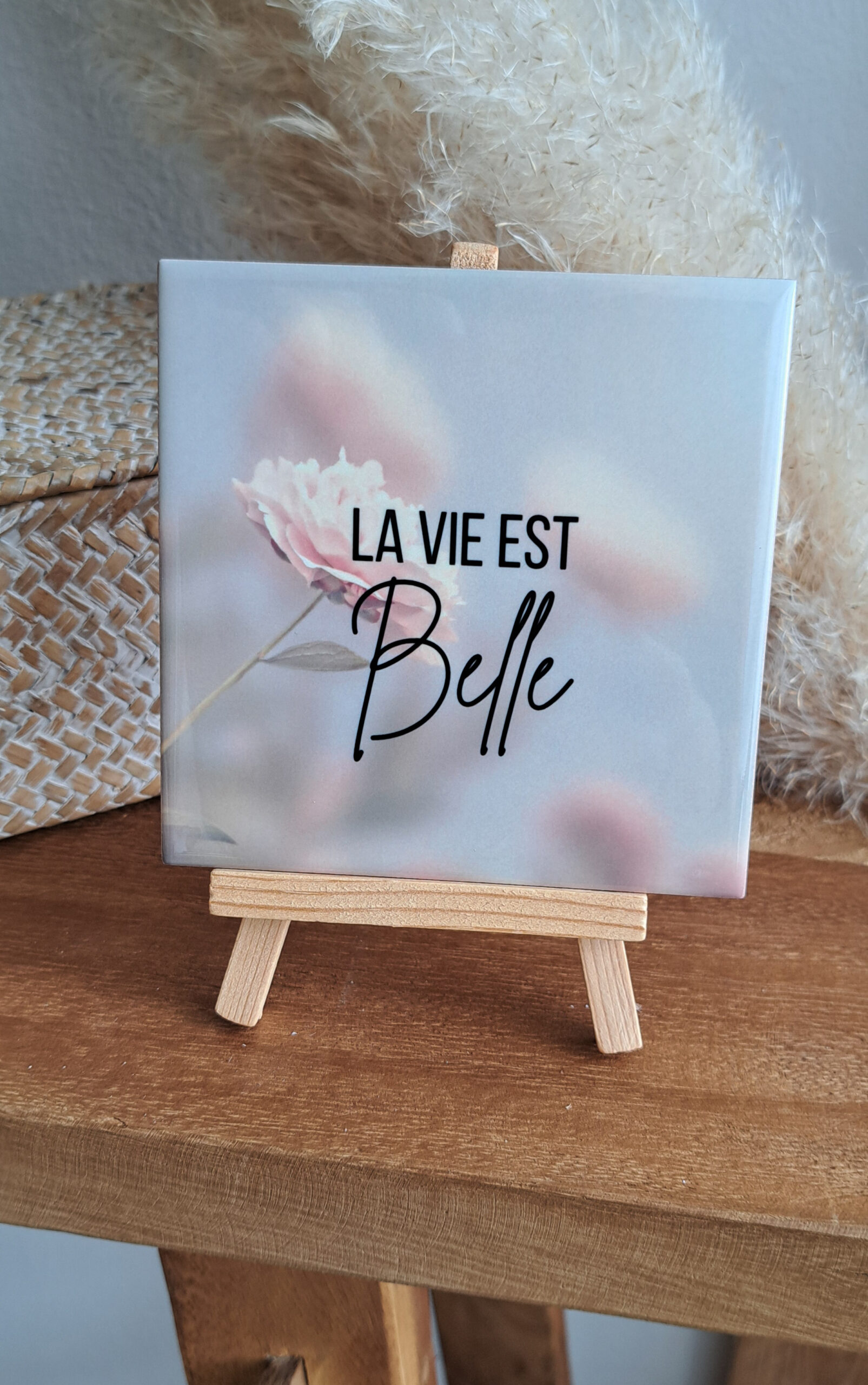 Tegel "la vie est belle"